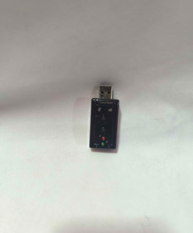 Tarjeta de sonido USB audio con conectores